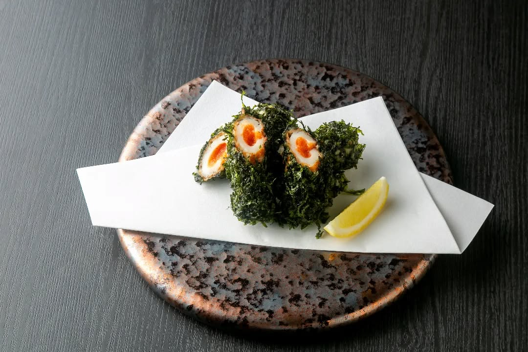 【明太入り竹輪の磯辺揚げ】